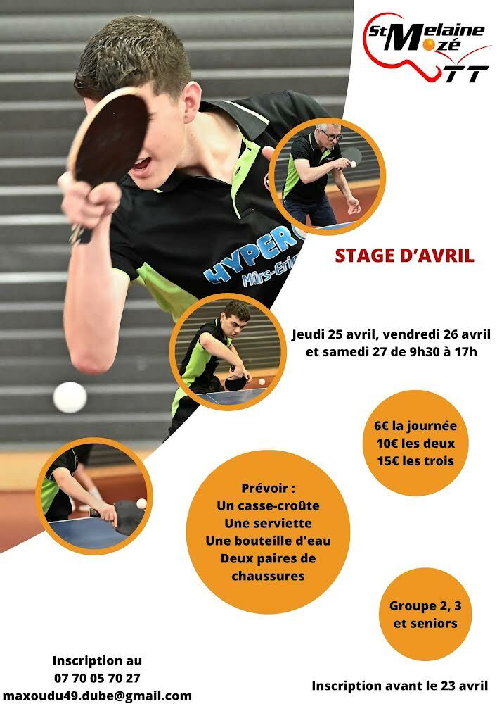 Stage d’Avril