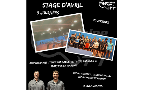 Stage d'avril
