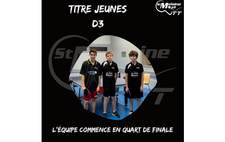 Titres Championnat Jeunes 14/06